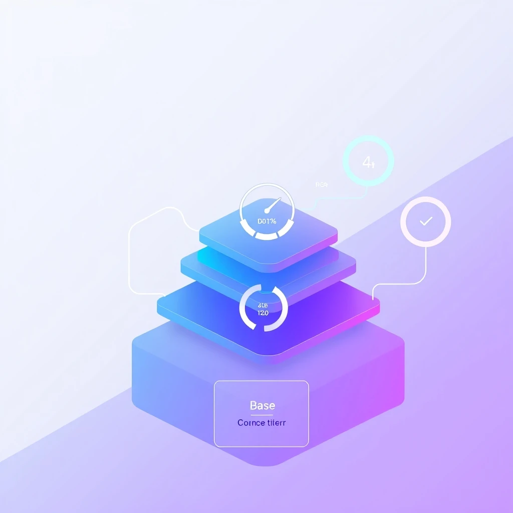 Abstract illustration of AI-driven SaaS pricing tiers and consumption models