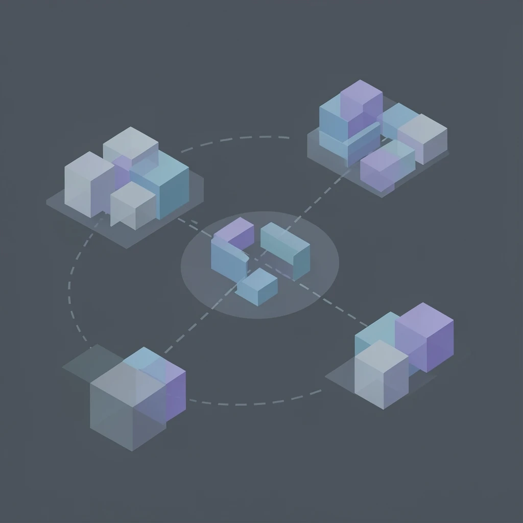 A fragmented data landscape representing disconnected customer data sources