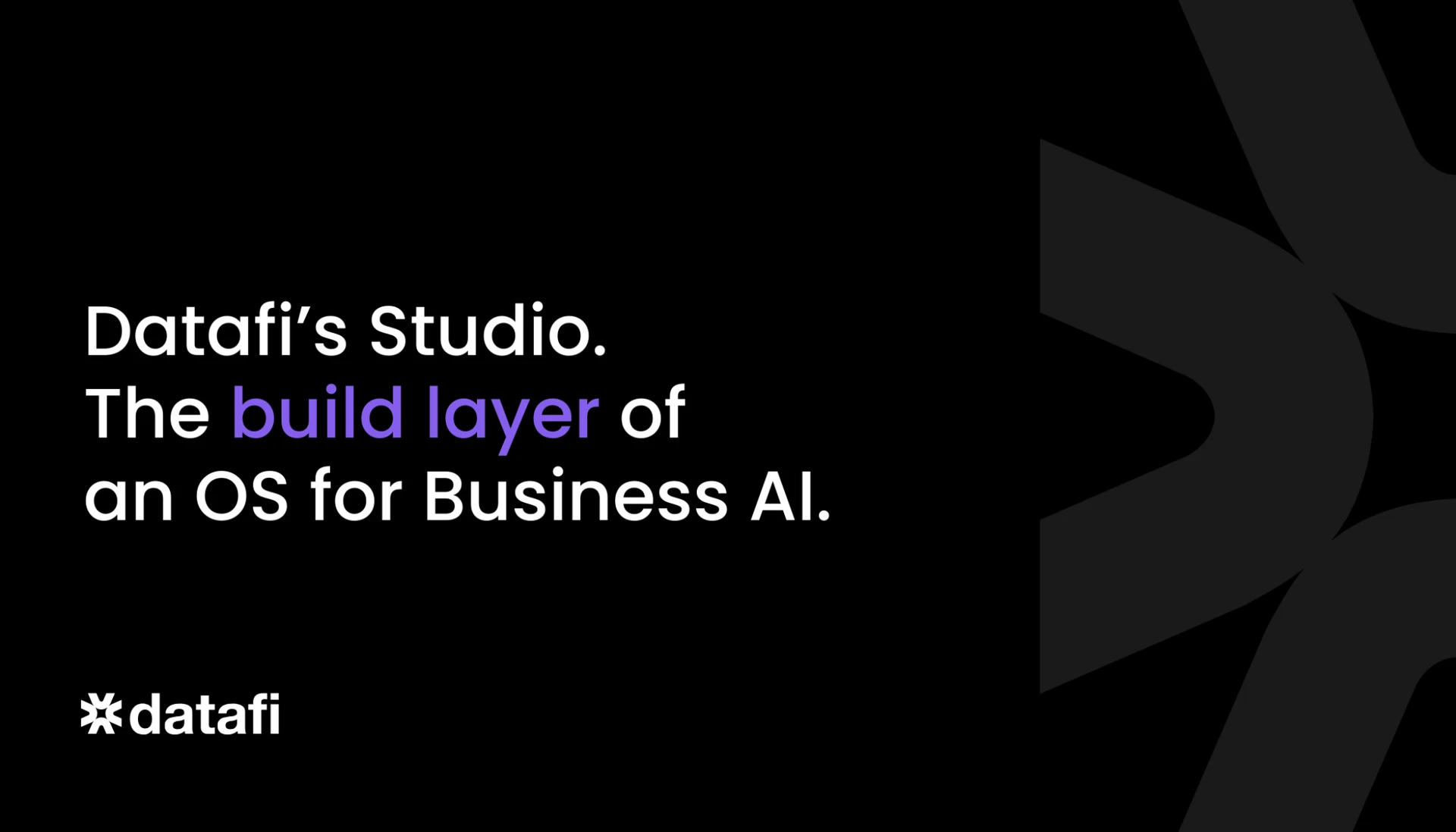 Datafi’s Studio as the build layer of an OS for business AI