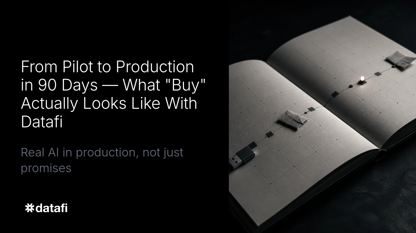 From Pilot to Production in 90 Days - What "Buy" Actually Looks Like With Datafi