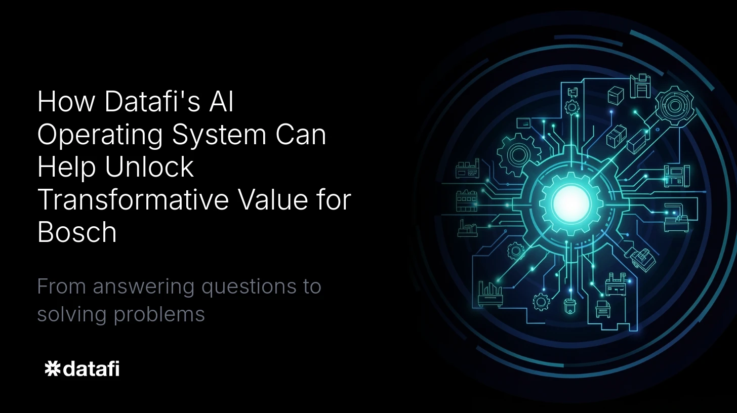 How Datafi's AI Operating System Can Help Unlock Transformative Value for Bosch