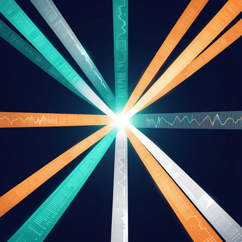 A visual representation of unified supply chain data flowing across enterprise systems