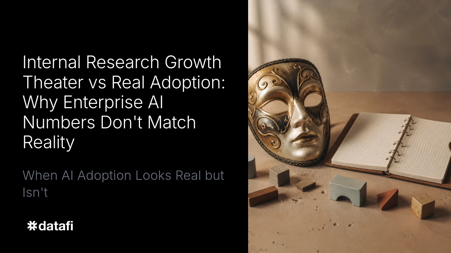 Growth Theater vs Real Adoption: Why Enterprise AI Numbers Don't Match Reality (internal research)