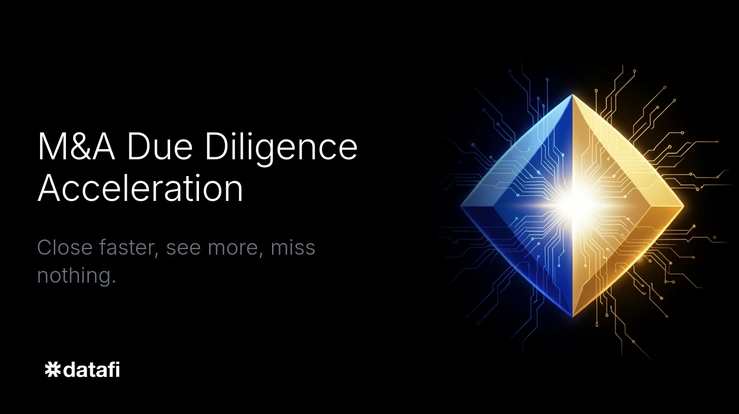 M&A Due Diligence Acceleration