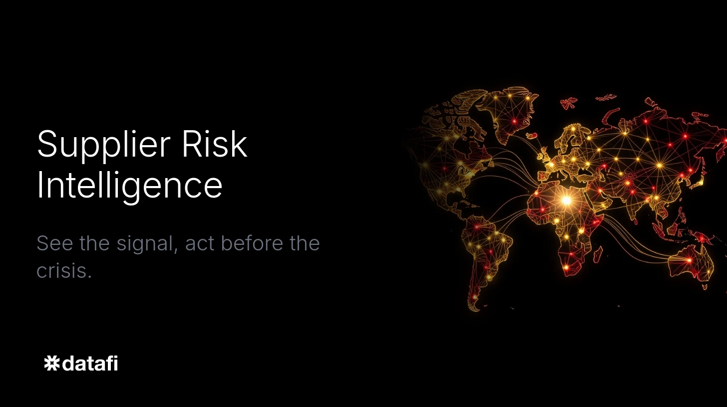 Supplier Risk Intelligence