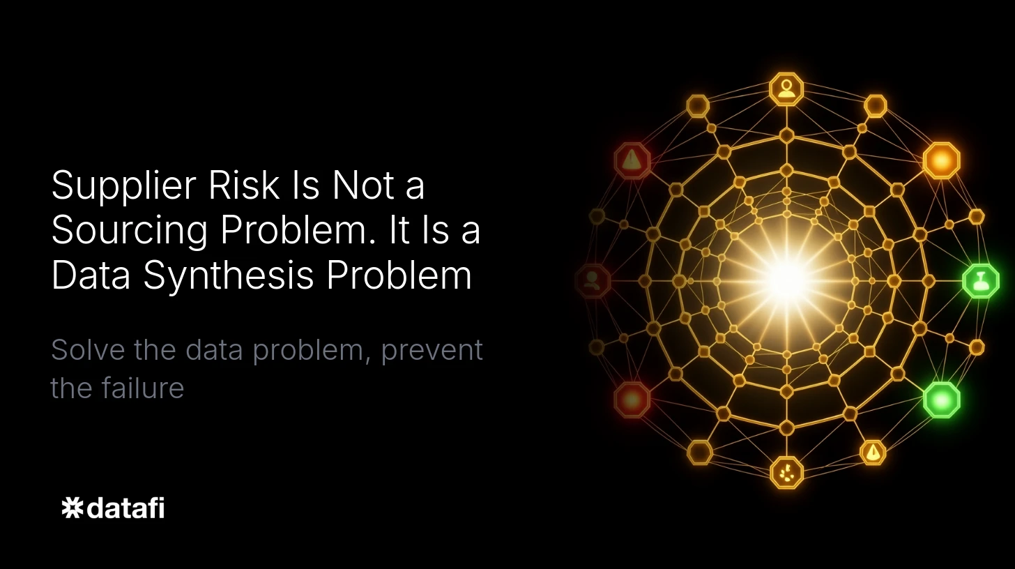 Supplier Risks and Data Platform Challenges