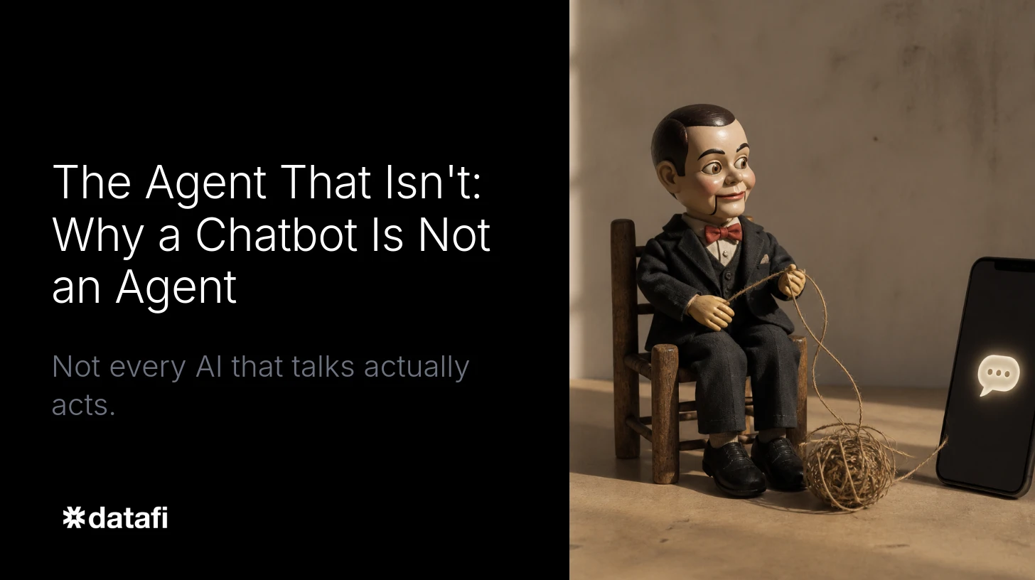 The Agent That Isn't: Why a Chatbot Is Not an Agent
