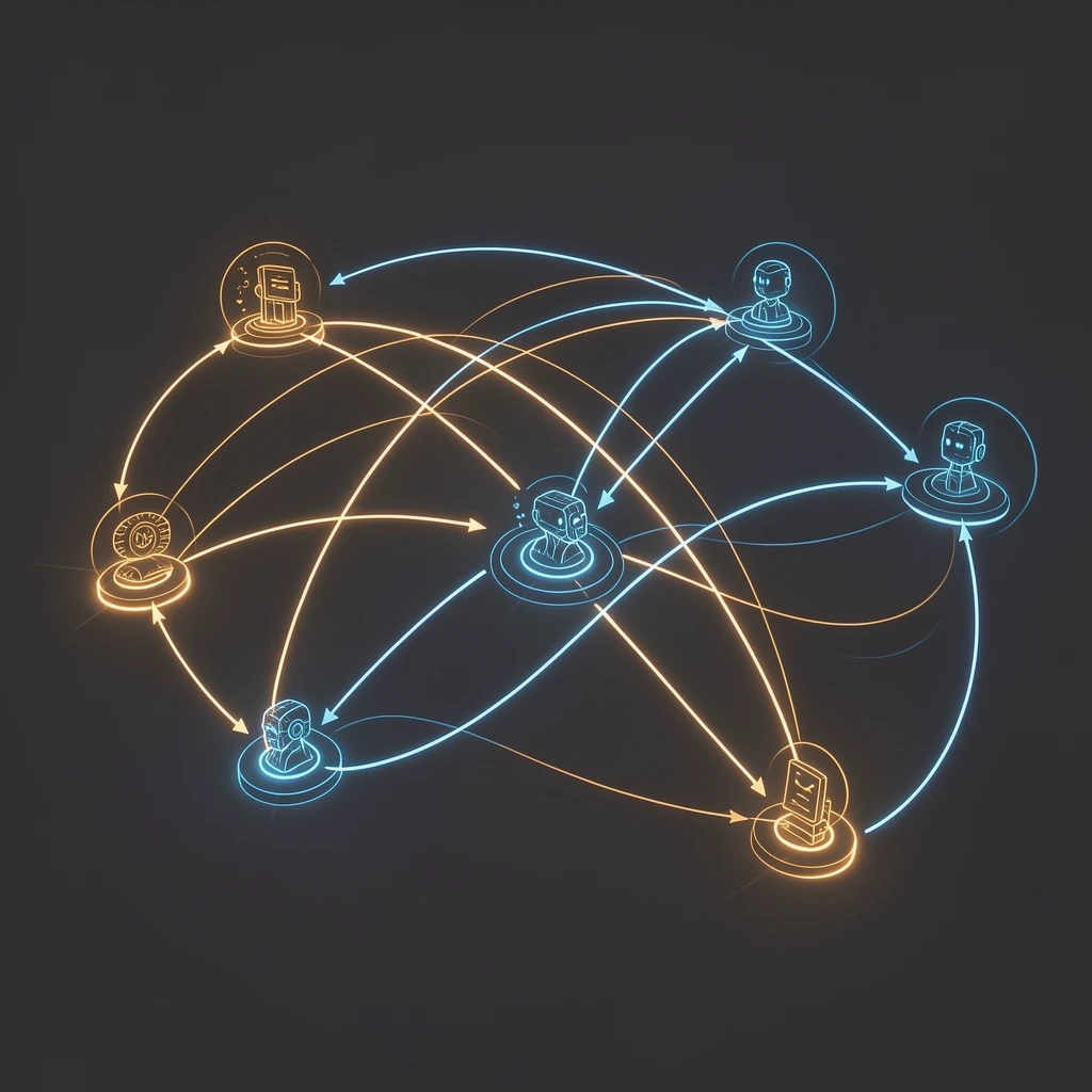 AI agents operating across enterprise workflows with real-time data context