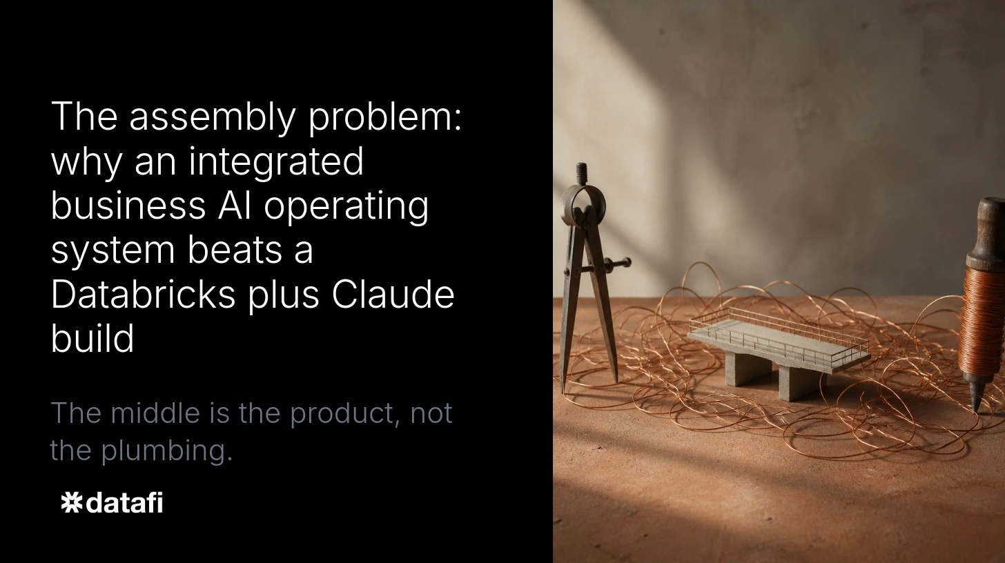 The assembly problem: why an integrated business AI operating system beats a Databricks plus Claude build