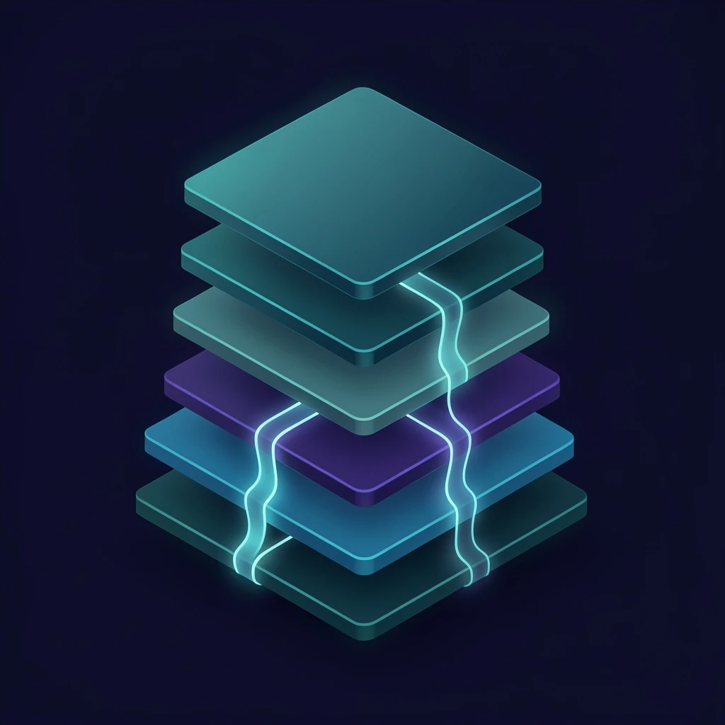 Vertically integrated AI stack architecture diagram