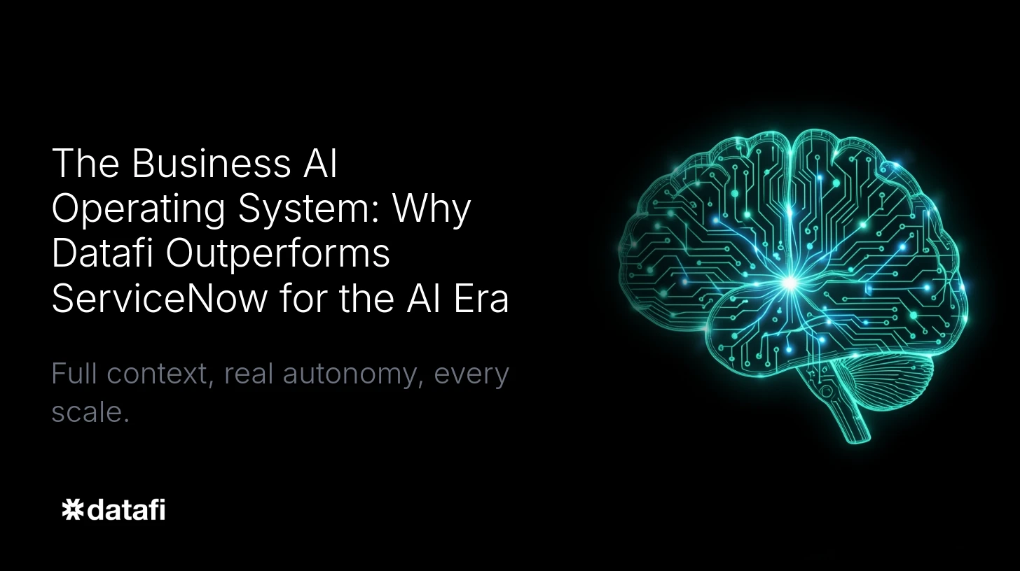 The Business AI Operating System: Why Datafi Outperforms ServiceNow for the AI Era