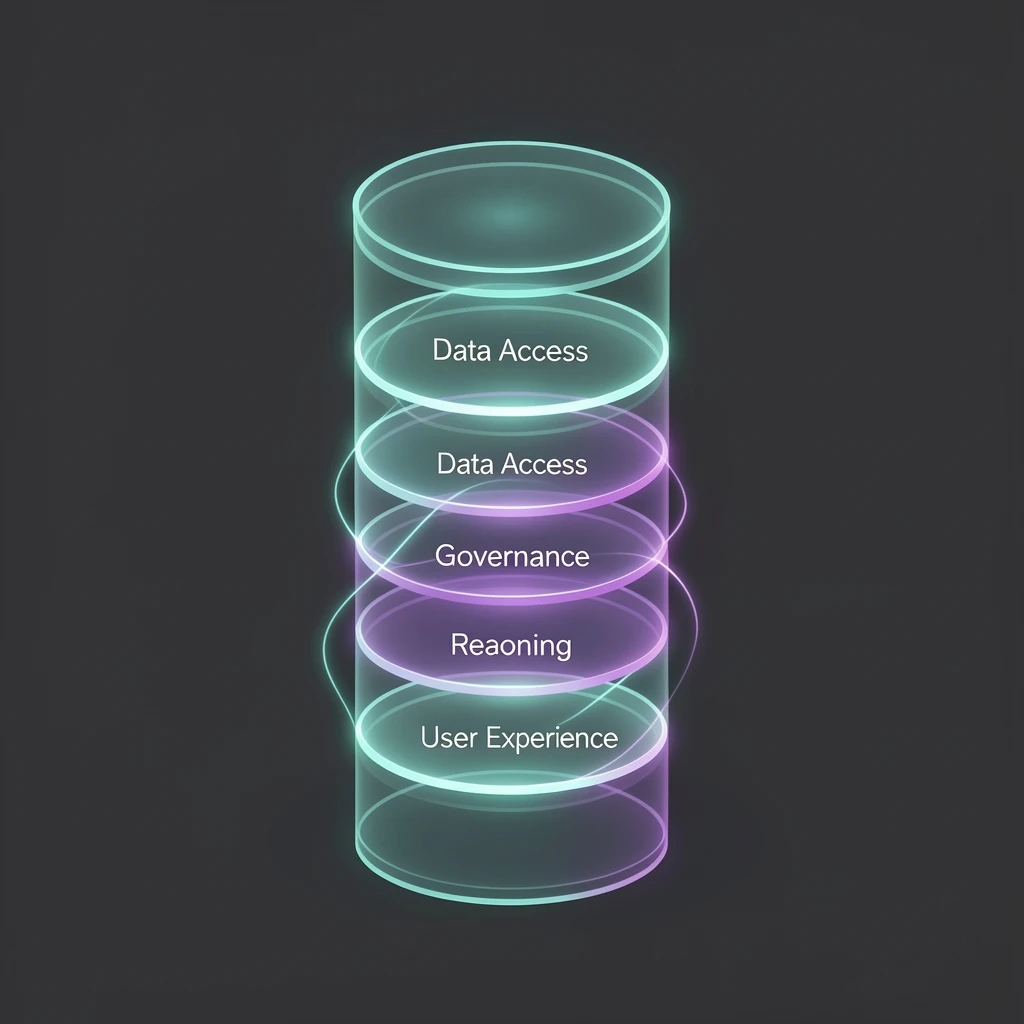 Vertically integrated AI platform with governed data access and agentic workflows