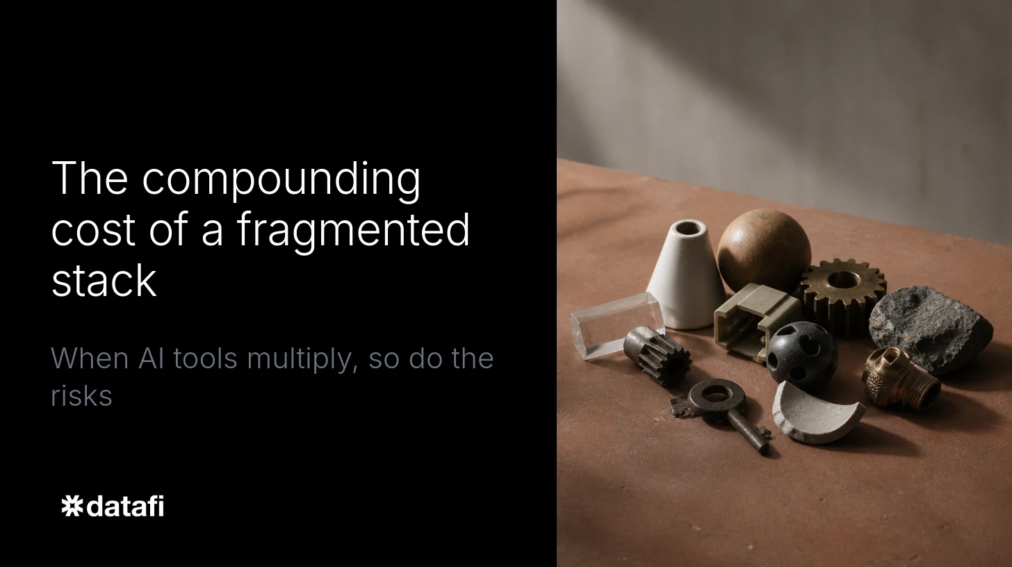 The compounding cost of a fragmented stack