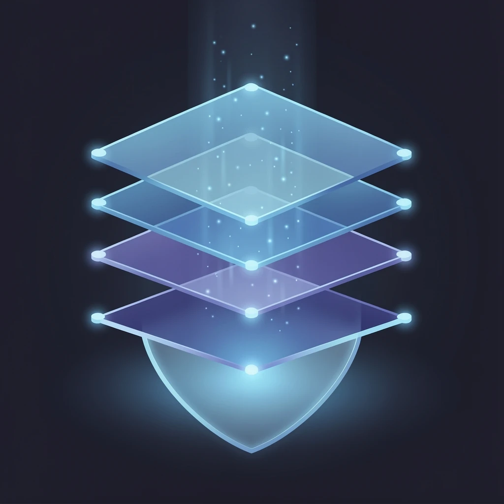 An AI operating system architecture diagram with governance and data access layers