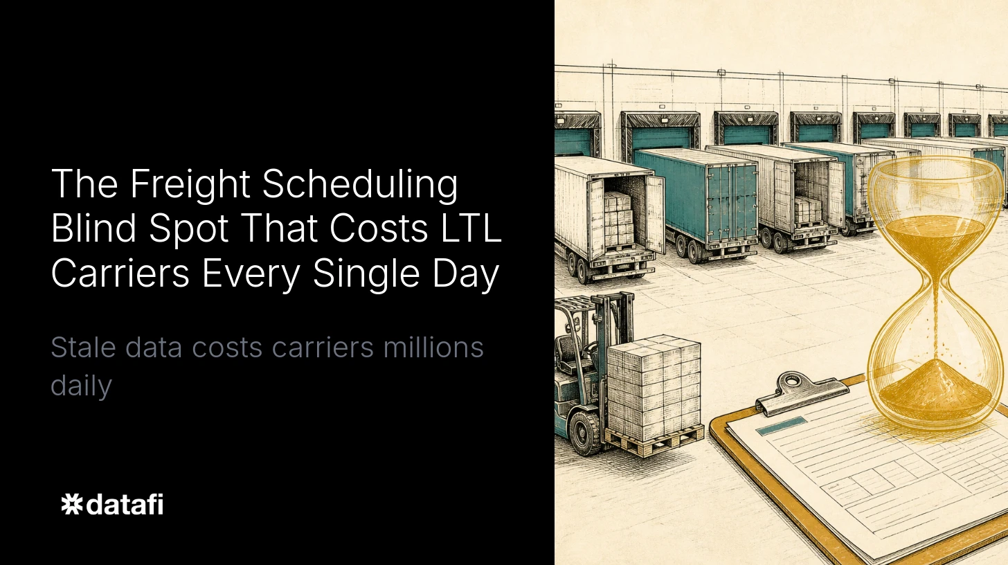 The Freight Scheduling Blind Spot That Costs LTL Carriers Every Single Day