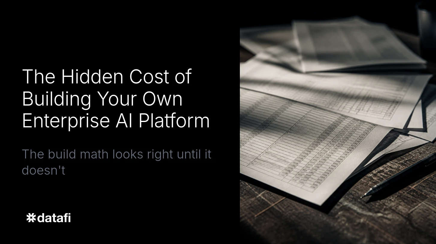 The Hidden Cost of Building Your Own Enterprise AI Platform