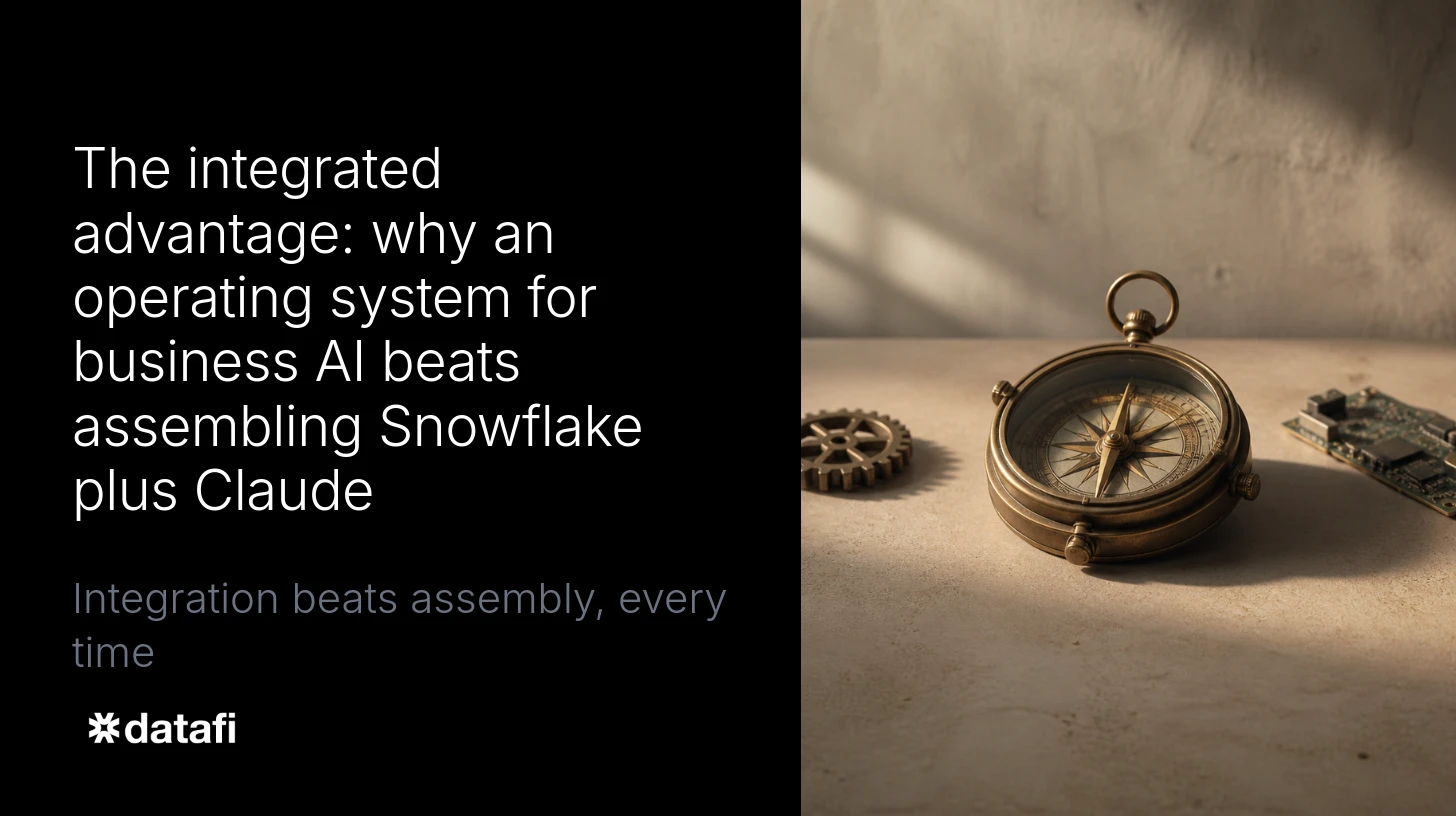 The integrated advantage: why an operating system for business AI beats assembling Snowflake plus Claude