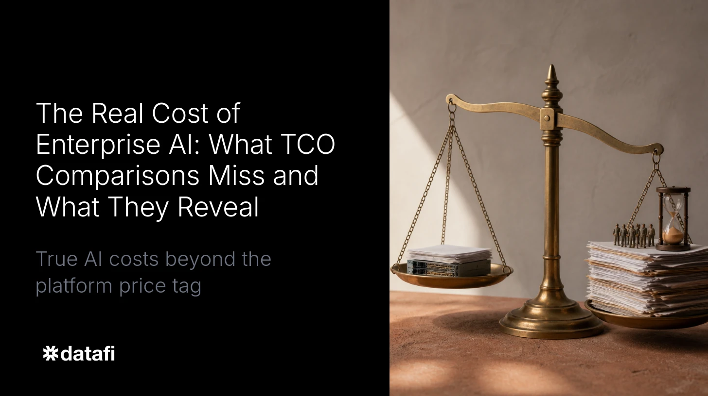 The Real Cost of Enterprise AI: What TCO Comparisons Miss and What They Reveal
