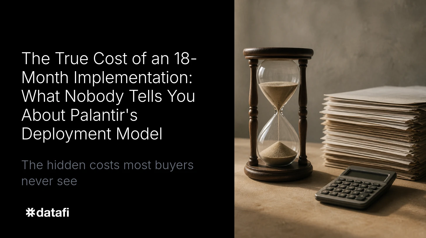 The True Cost of an 18-Month Implementation: What Nobody Tells You About Palantir's Deployment Model