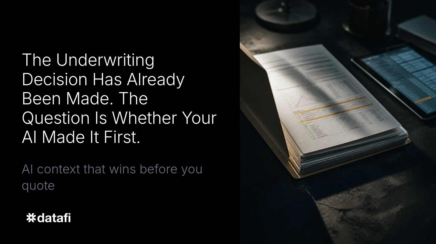 The Underwriting Decision Has Already Been Made. The Question Is Whether Your AI Made It First.