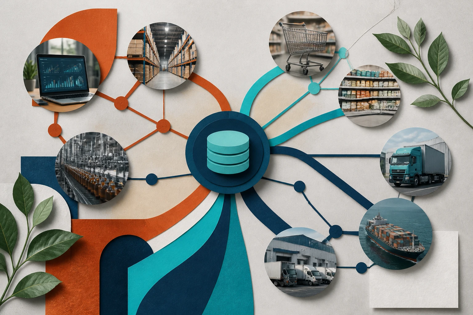 A unified AI operating system connecting CPG data sources across supply chain, manufacturing, and retail