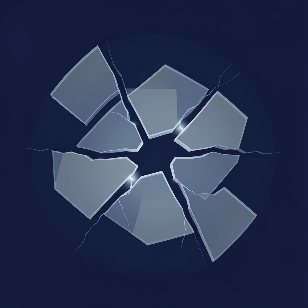 A fragmented web of ERP systems and spreadsheets representing disconnected fixed asset data across global entities