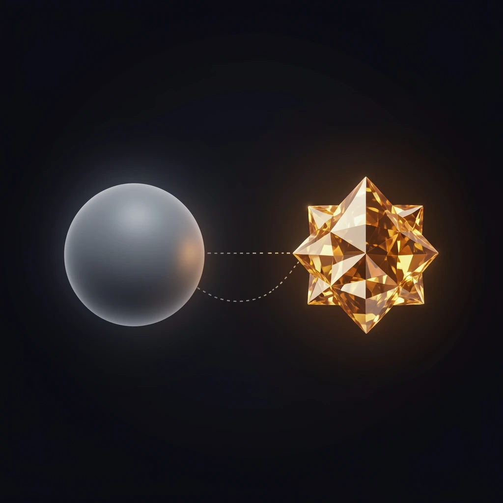 AI chat tool lacking enterprise context, illustrated as a disconnected network