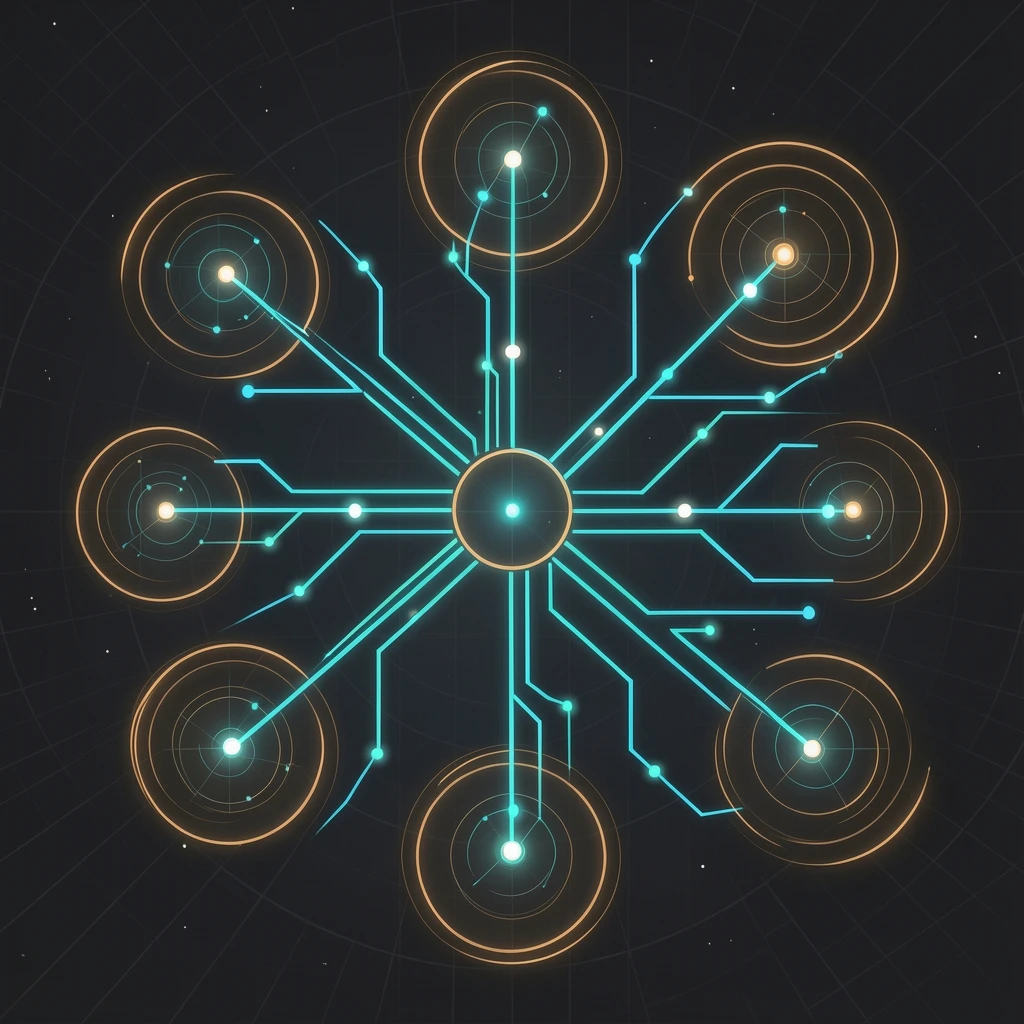 AI agent accessing enterprise data across multiple systems, illustrating invisible synthesis risk