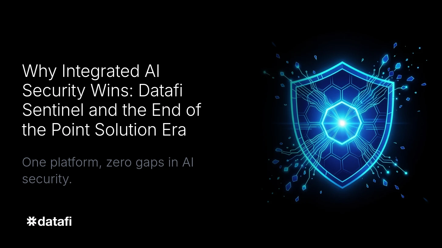 Why Integrated AI Security Wins: Datafi Sentinel and the End of the Point Solution Era