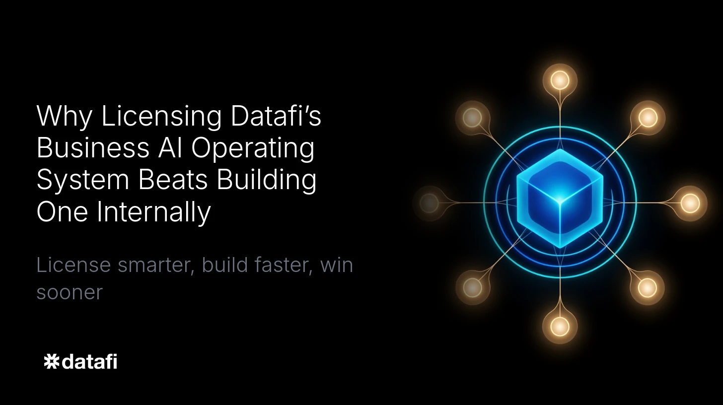 Why Licensing Datafi’s Business AI Operating System Beats Building One Internally