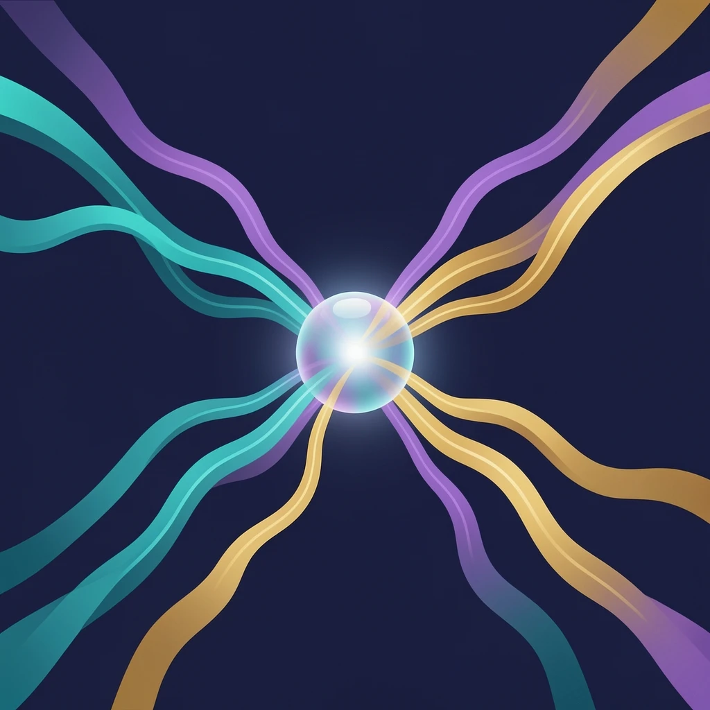 A visualization of connected workforce data sources feeding into a unified AI platform